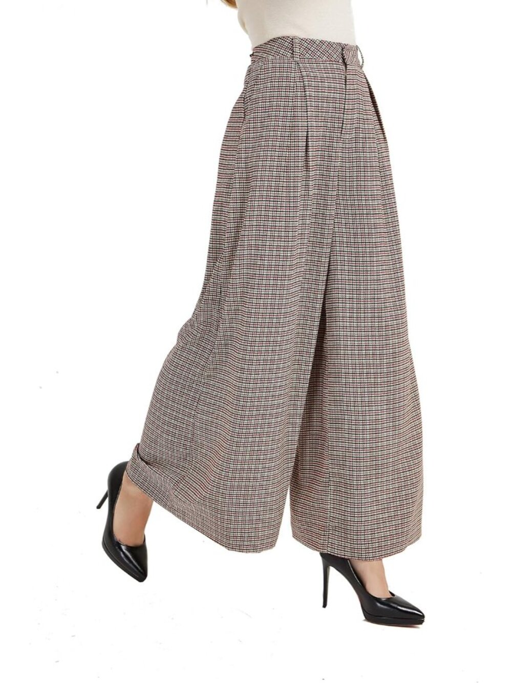 Womens High Waist Casual Wide Leg Palazzo Business Pants | Office Trousers, Dres - Picture 1 of 6